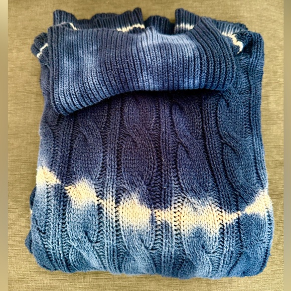 American Eagle AE Oversized Tie Dye Turtleneck Sweater - Picture 5 of 5